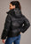 Roper Womens Black Nylon Hooded Down Puffer Coat