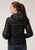 Roper Womens Black Nylon Down Filled Hooded Jacket