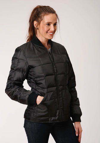 Roper Womens Black Polyester Insulated Price Point Jacket