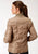 Roper Womens Khaki Polyester Quilted Insulated Jacket