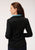 Roper Womens Black Polyester Teal Fleece Jacket