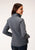 Roper Womens Heather Grey Polyester Softshell Zip Jacket