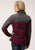 Roper Womens Wine/Grey Polyester PCD Softshell Jacket