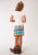 Roper Girls Kids Multi-Color Rayon/Nylon Serape Print Skirt