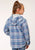 Roper Girls Kids Blue 100% Cotton Thermal Lined Hooded Jacket