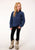 Roper Girls Navy Polyester Micro Fleece Jacket