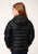 Roper Girls Black Nylon Parachute Insulated Hood Jacket