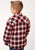 Roper Boys Kids Red 100% Cotton Sherpa Flannel Plaid L/S Shirt