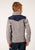 Roper Boys Brown/Blue Polyester Micro Fleece Jacket