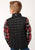Roper Boys Kids Black Nylon Crushable Poly Filled Vest