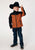Roper Boys Kids Caramel/Black Polyester Softshell Combo Jacket