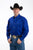 Roper Mens Royal Blue 100% Cotton Button Front BD L/S Shirt