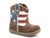 Roper Boys Infant Multi-Color Leather American Cowbabies Cowboy Boots
