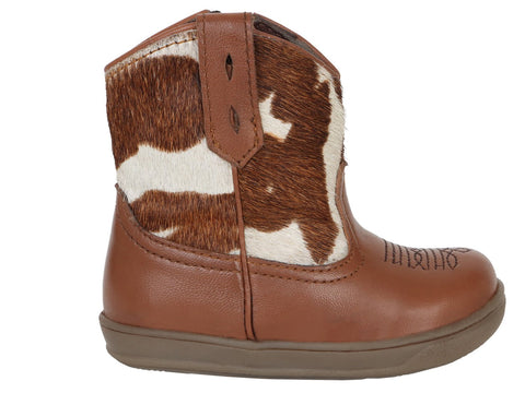Roper Girls Infant Brown Leather Cora Cowbabies Cowboy Boots