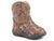 Roper Girls Infant Brown Faux Leather Glitter Aztec Southwest Cowboy Boots