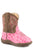 Roper Annabelle Newborn Pink Faux Leather Ostrich Boots