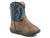 Roper Infant Boys Brown/Navy Faux Leather Cowbabies Billy Cowboy Boots