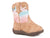 Roper Infant Girls Tan Multi Faux Leather Glitter Lace Cowboy Boots