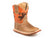 Roper Infants Boys Tan/Orange Leather Bullrider Cowboy Boots