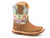 Roper Infants Girls Tan Leather Cowbabies Prickly Cowboy Boots