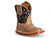 Roper Infants Girls Brown Leather Cowbabies Cheetah Cowboy Boots