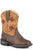 Roper Toddlers Boys Brown Faux Leather Spidie Square Toe Cowboy Boots