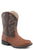 Roper Boys Toddlers Tan/Brown Faux Leather Cody Cowboy Boots
