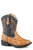 Roper Cool Boys Toddlers Tan Faux Leather Ostrich Cowboy Boots