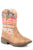 Roper Toddlers Girls Tan Faux Leather Azteka Cowboy Boots