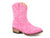 Roper 6In Girls Toddlers Vintage Pink Faux Leather Riley Cowboy Boots