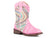 Roper Girls Toddler Pink Faux Leather Glitter Swirl Cowboy Boots