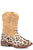 Roper Toddlers Girls Gold Faux Leather Glitter Leopard Cowboy Boots