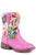 Roper Toddler Girls Metallic Pink Faux Leather Lily Cowboy Boots