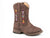 Roper Boys Toddlers Brown Faux Leather Double Arrows Cowboy Boots