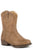 Roper Toddlers Boys Tan Faux Leather Taylor Zipper Cowboy Boots