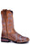 Roper Boys Kids Brown Leather Monterey Angles Cowboy Boots
