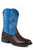 Roper Lightning Kids Brown Faux Leather Light Up Western Boots