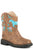 Roper Horse Flowers Kids Tan Faux Leather Girls Western Boots