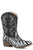 Roper Kids Girls Black Faux Leather Riley Zebra Cowboy Boots