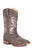 Roper Toddlers Girls Brown Faux Leather Lexi Cowboy Boots
