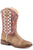 Roper Boys Kids Brown/Red Faux Leather Askook Cowboy Boots
