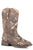 Roper Kids Girls Brown Faux Leather Lola 9In Cowboy Boots