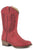 Roper Girls Kids Red Faux Leather Taylor Cowboy Boots