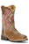 Roper Girls Kids Brown Leather Margo Native Cowboy Boots