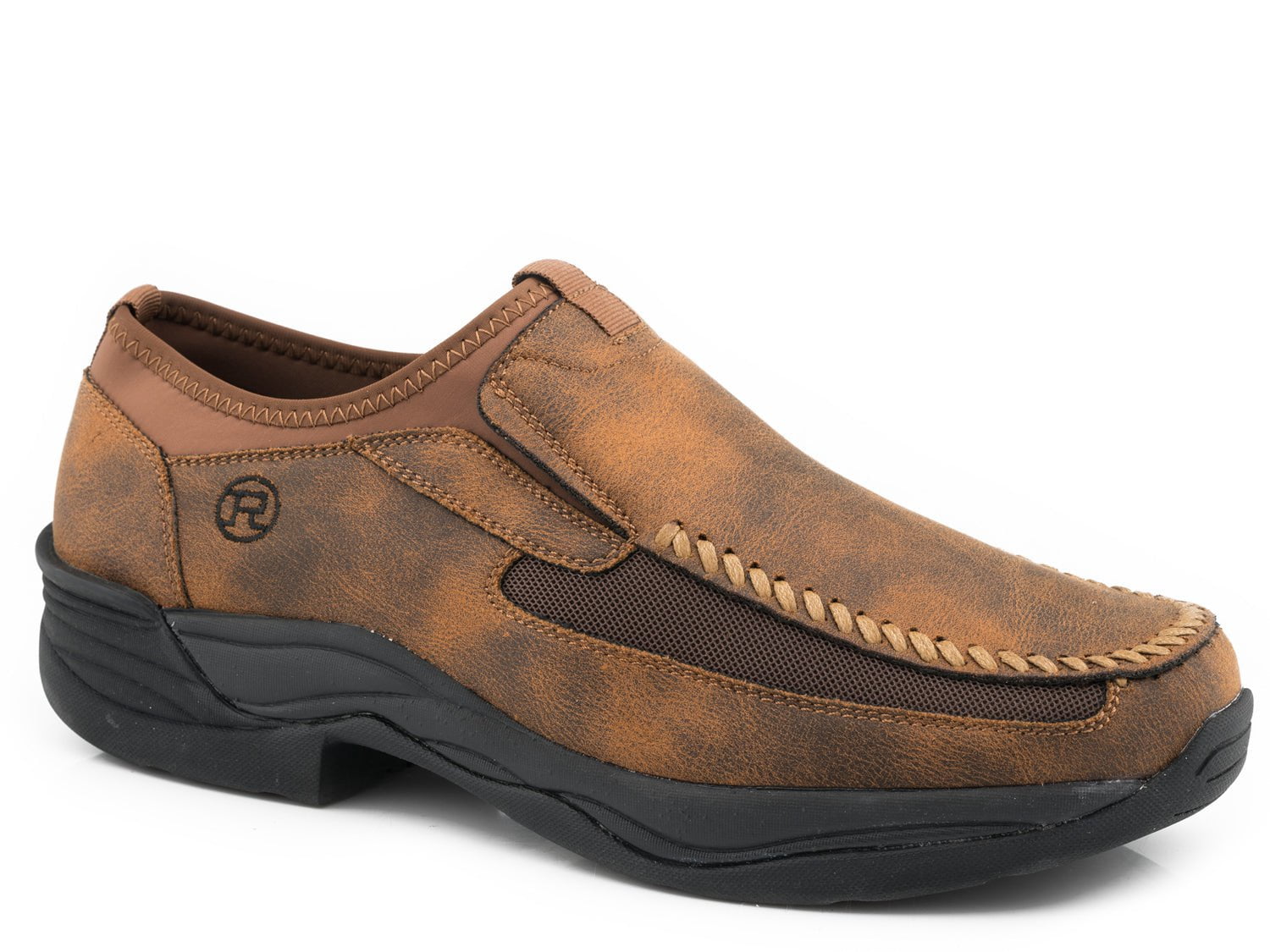 seksueel Tien spanning Roper Mens Vintage Tan Faux Leather Colt Loafer Shoes – The Western Company