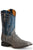 Roper Mens Grey/Dark Blue Ostrich Oliver Cowboy Boots