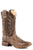Roper Mens Waxy Brown Leather Pierce CCS Cowboy Boots