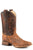 Roper Mens Cognac Caiman Leather Pierce CCS Cowboy Boots