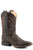 Roper Mens Brown Leather Criss Cross CCS Cowboy Boots