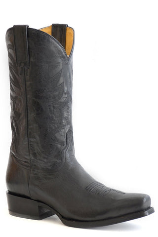 Roper Mens Black Leather Parker Med 7 Toe Cowboy Boots